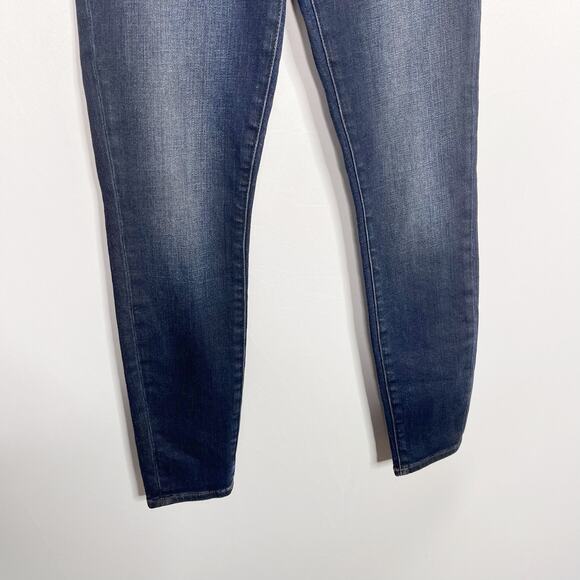 Frame Womens Size 24 Dark Wash Lomita Coated Skinny Jeans Cotton Modal Stretch - Picture 4 of 11